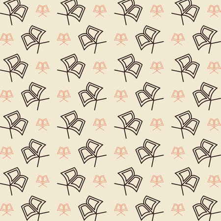 Seamless pattern with black and white arrows on beige backgroundのイラスト素材