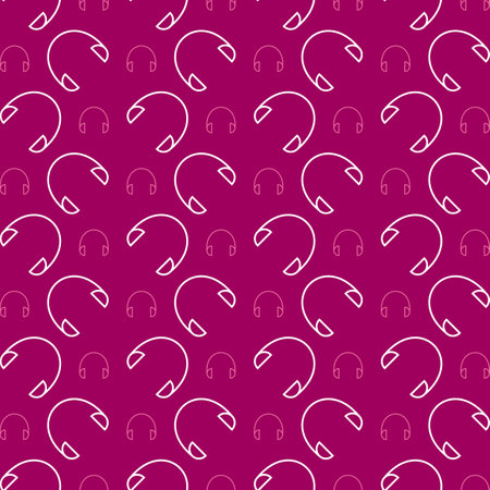 Headphones vector icon repeating pattern beautiful abstract illustration backgroundのイラスト素材