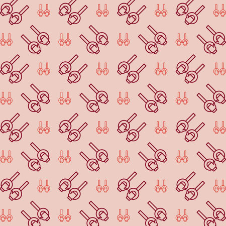 Gymnastics repeating red pattern abstract beautiful vector illustration backgroundのイラスト素材