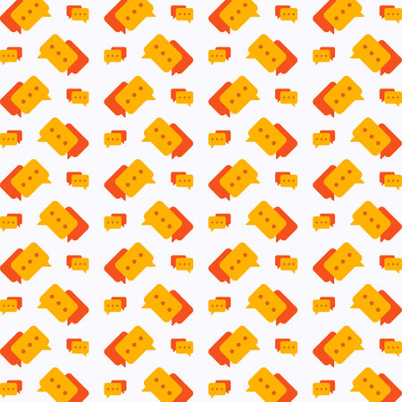 Seamless pattern of speech bubbles with holes. Vector illustration.のイラスト素材