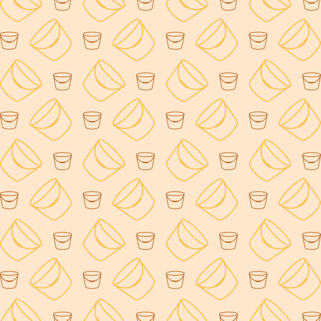 Bucket colorful repeating trendy pattern vector illustration backgroundのイラスト素材
