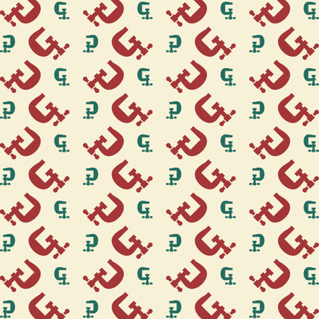 Vise red green trendy vector design repeating pattern illustration backgroundのイラスト素材