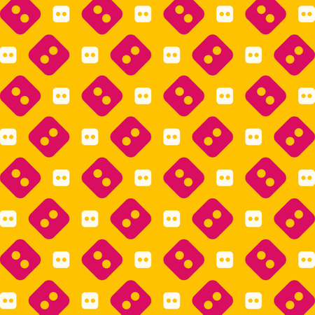 Seamless geometric pattern with squares and dots. Vector illustration.のイラスト素材