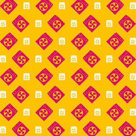 Room Cooler pink background repeating trendy pattern vector illustrationのイラスト素材