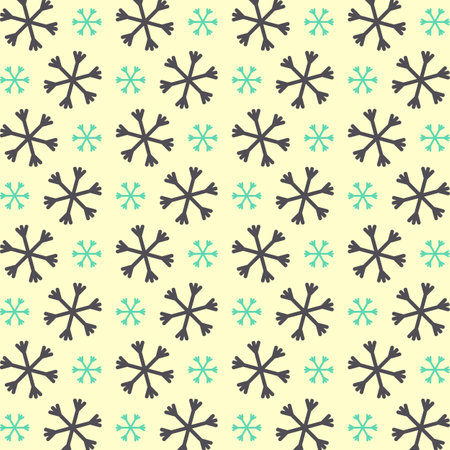 Seamless pattern with snowflakes. Christmas and New Year background.のイラスト素材