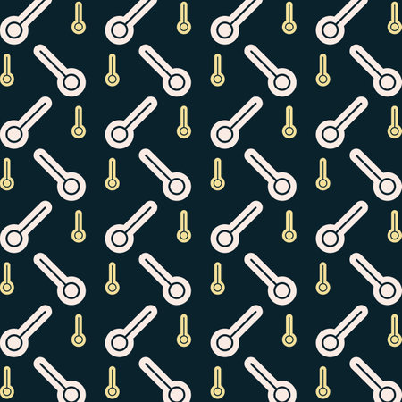 Seamless pattern with thermometer. Vector illustration in flat style.のイラスト素材