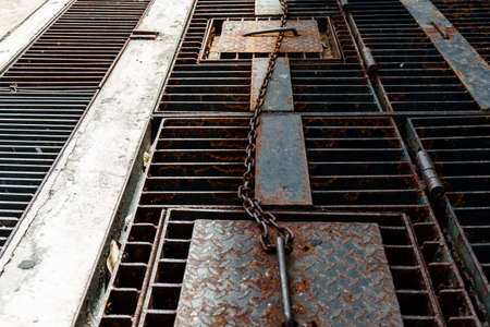 steel drain hoseの写真素材