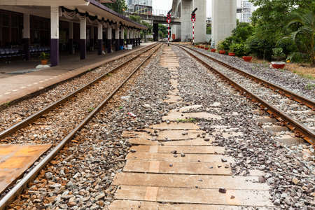 railroad track.の写真素材