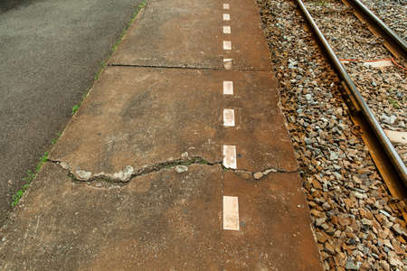 railroad tracks.の写真素材