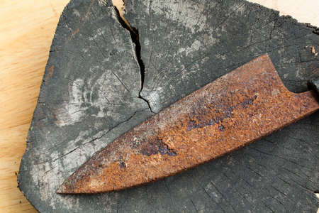 rusty knifeの写真素材