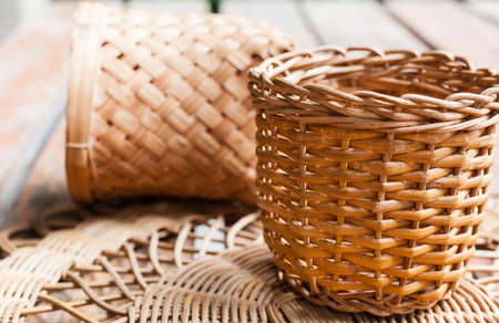 wicker made from rattanの写真素材