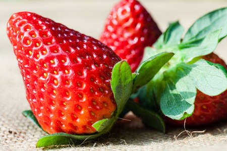 texture and detail from strawberry.の写真素材