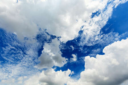 blue sky with cloud background.の写真素材