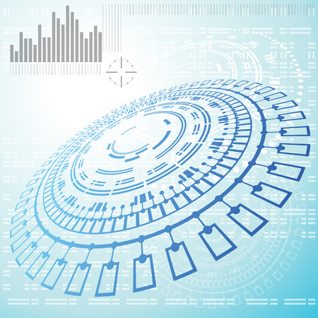 Abstract Technical Background - Illustrationのイラスト素材