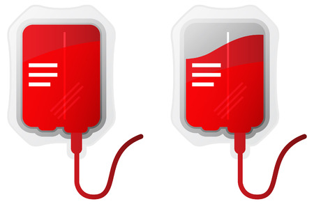 Blood Bag Illustrationのイラスト素材
