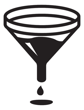Icon - Funnel Filter - Illustration  EPS 10 Fileのイラスト素材