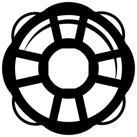 Lifebuoy - Icon Illustration as EPS 10 Fileのイラスト素材