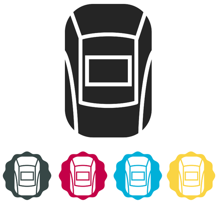 Welding Safety Helmet Icon as Fileのイラスト素材