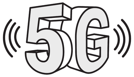 5G Technology Abstract Illustration as EPS 10 Fileのイラスト素材