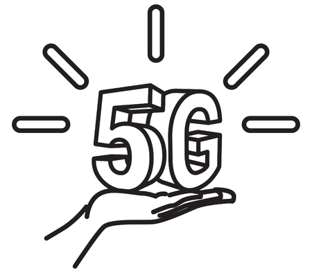 5G Technology Launch Icon as EPS 10 Fileのイラスト素材