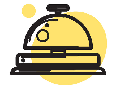 Concierge Bell Icon - Illustration as EPS 10 Fileのイラスト素材