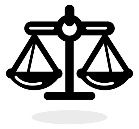 Justice Balance Iconのイラスト素材