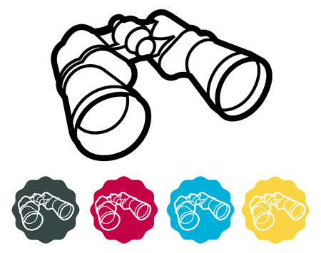 Binocular Icon - Illustration as EPS 10 Fileのイラスト素材