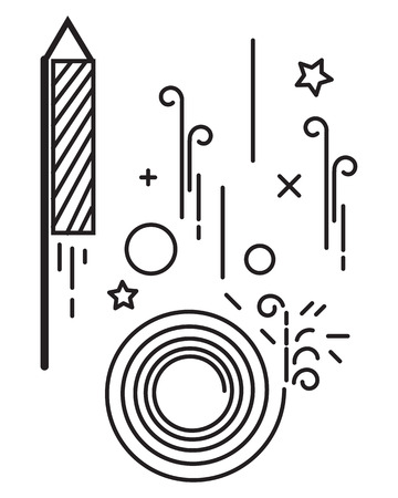 Diwali Crackers - Illustration as EPS 10 Fileのイラスト素材