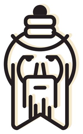 Indian Yogi Icon as   Fileのイラスト素材