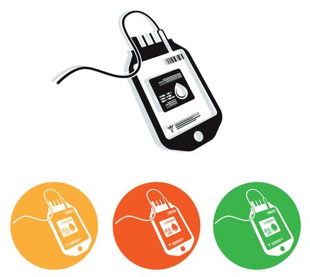 Blood Bag  Icon as   Fileのイラスト素材