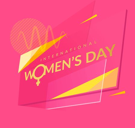 International Women's Day Banner - Illustration as EPS 10 Fileのイラスト素材