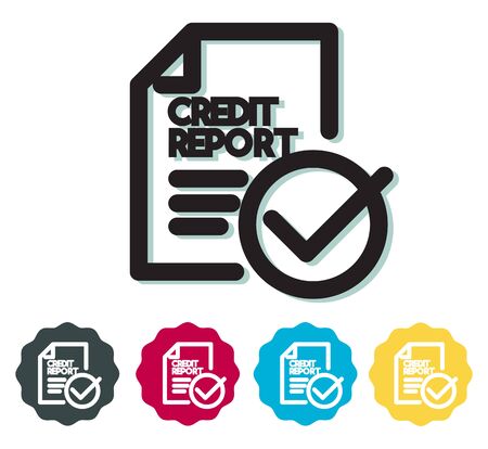 Credit Report Icon as EPS 10 Fileのイラスト素材