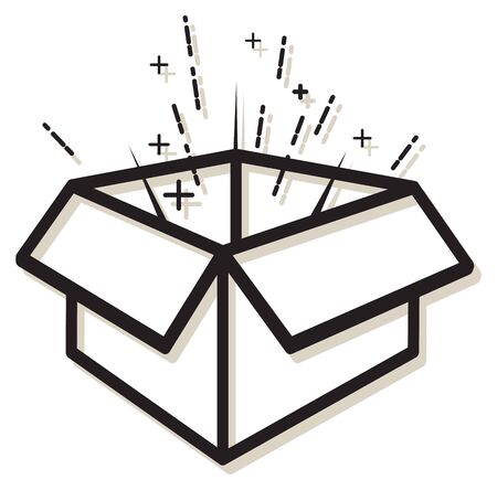 Business Concept - Out of the Box Idea - Icon as EPS 10 Fileのイラスト素材
