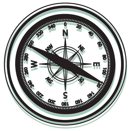 Gold Compass - Illustration Icon as EPS 10 Fileのイラスト素材