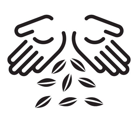 Seed Distribution Icon as EPS 10 Fileのイラスト素材