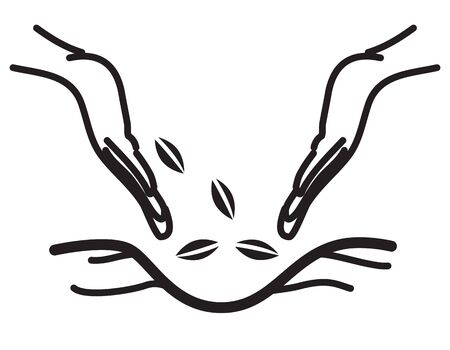 Agriculture Growing Seed Icon as EPS 10 Fileのイラスト素材