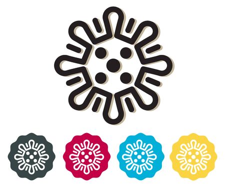 Virus - Infection Prevention Icon as EPS 10 Fileのイラスト素材