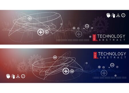 Abstract Technology Banner - Stock Illustration as EPS 10 Fileのイラスト素材