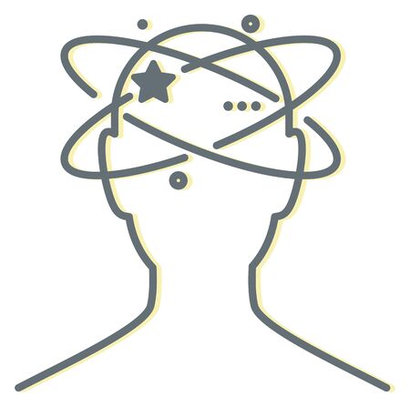 Alzheimer's Disease Icon as EPS 10 Fileのイラスト素材