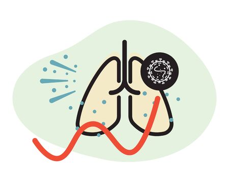 Novel Coronavirus - MERS CoV - Respiratory Syndrome Virusのイラスト素材