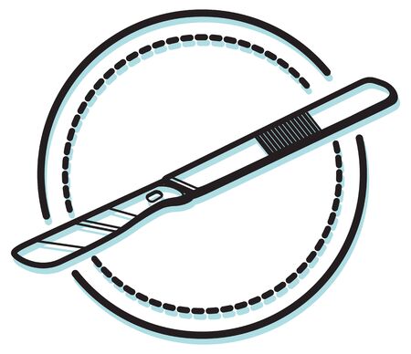 Surgical Knife - Icon as EPS 10 Fileのイラスト素材