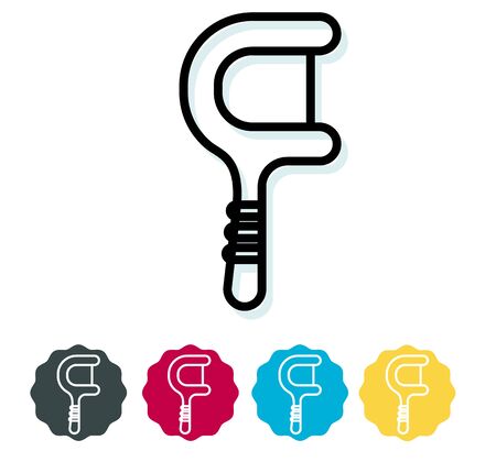 Dental Hygiene - Floss Icon as EPS 10 Fileのイラスト素材