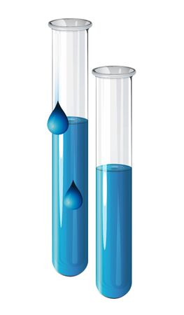 Chemistry Apparatus - Test tube Set stock illustration as EPS 10 Fileのイラスト素材
