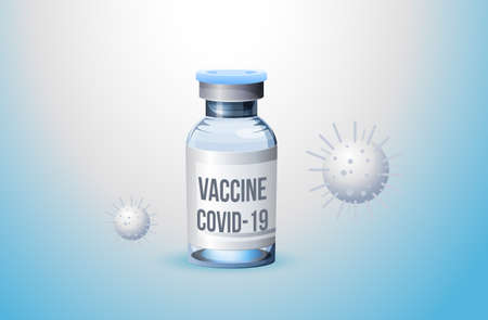 Novel Coronavirus - 2019-nCoV - Vaccine Development  - Illustration as EPS 10 Fileのイラスト素材