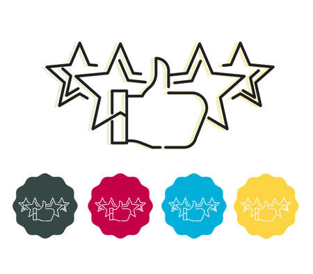 Star Rating stock illustrationのイラスト素材