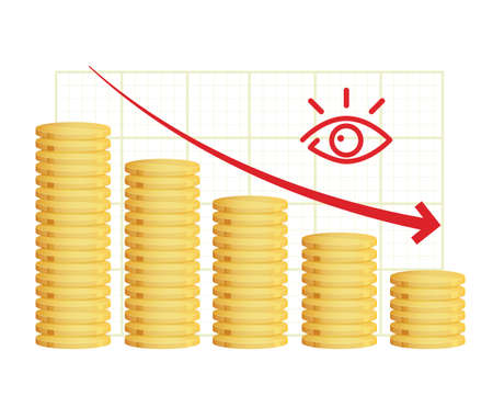 Severe Economic Slowdown - Illustration as Fileのイラスト素材