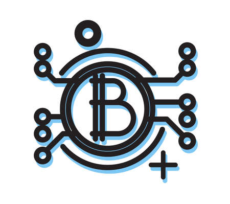 Blockchain Technology - Iconのイラスト素材