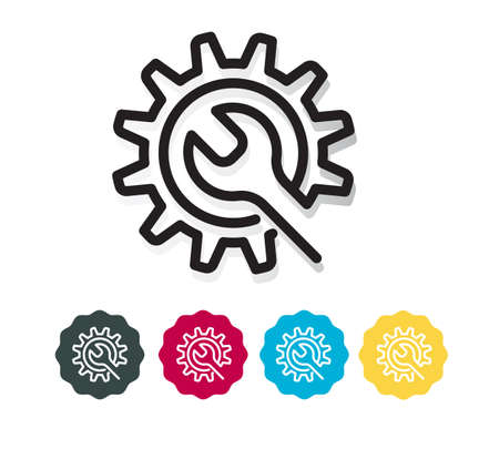 Maintenance Service - Icon stock illustrationのイラスト素材