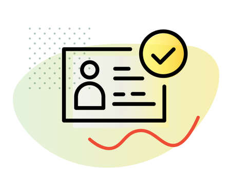 Identity Card - Icon as EPS 10 Fileのイラスト素材