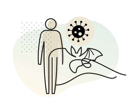 Coronavirus - covid-19 - Pandemic - Icon as EPS 10 Fileのイラスト素材